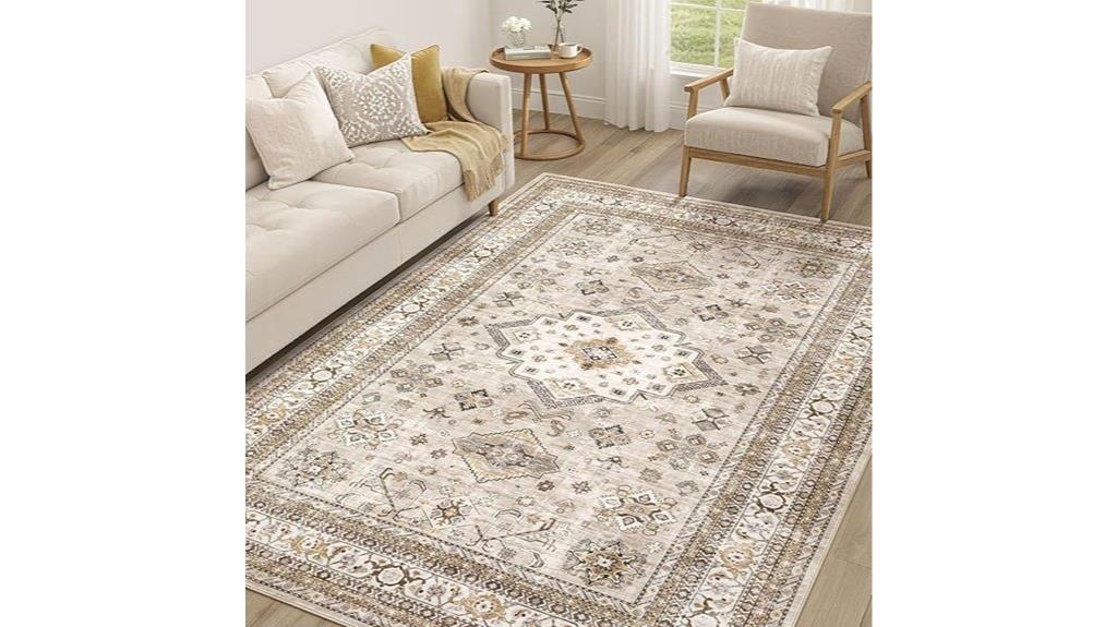 vintage 5x7 washable rug