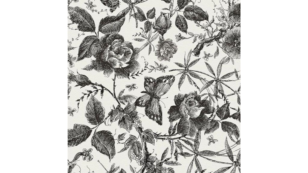 vintage floral peel and stick