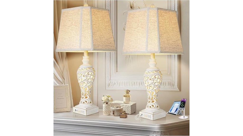 vintage lamps with usb