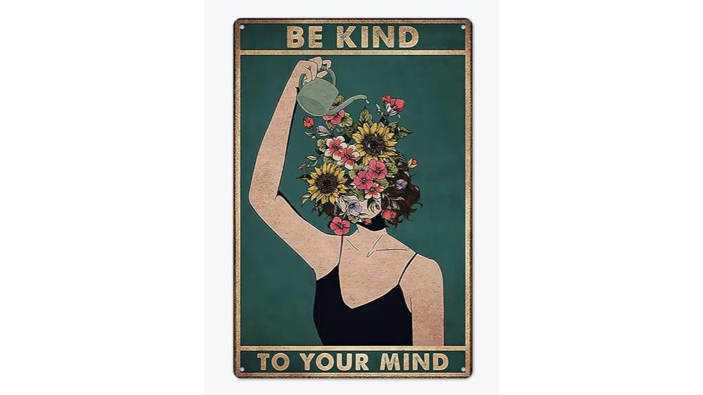 vintage mindfulness wall art