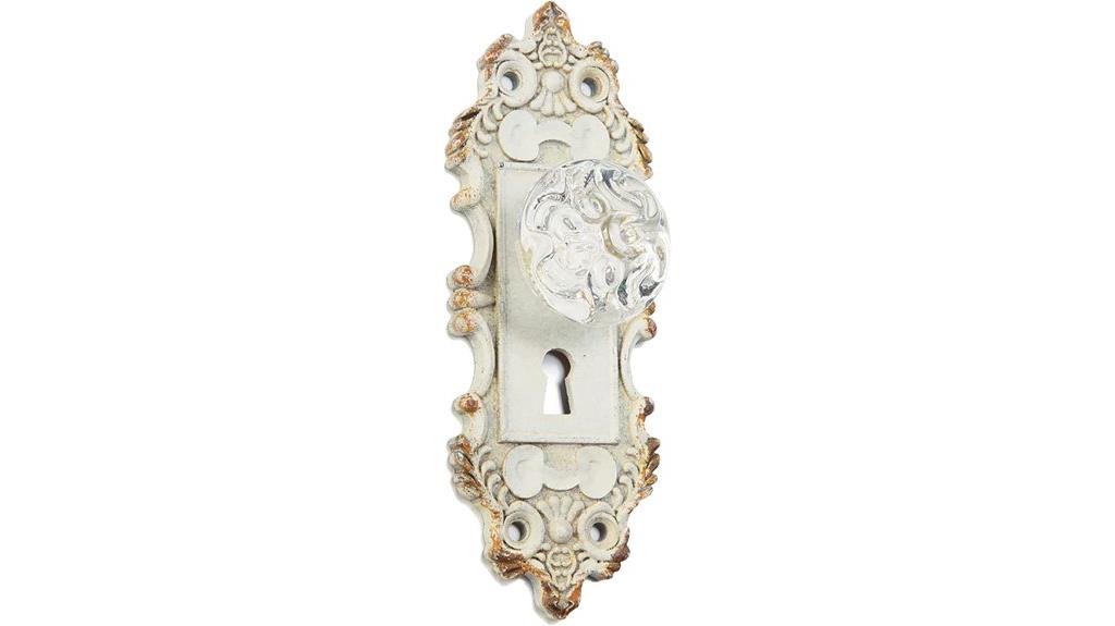 vintage white pewter hook