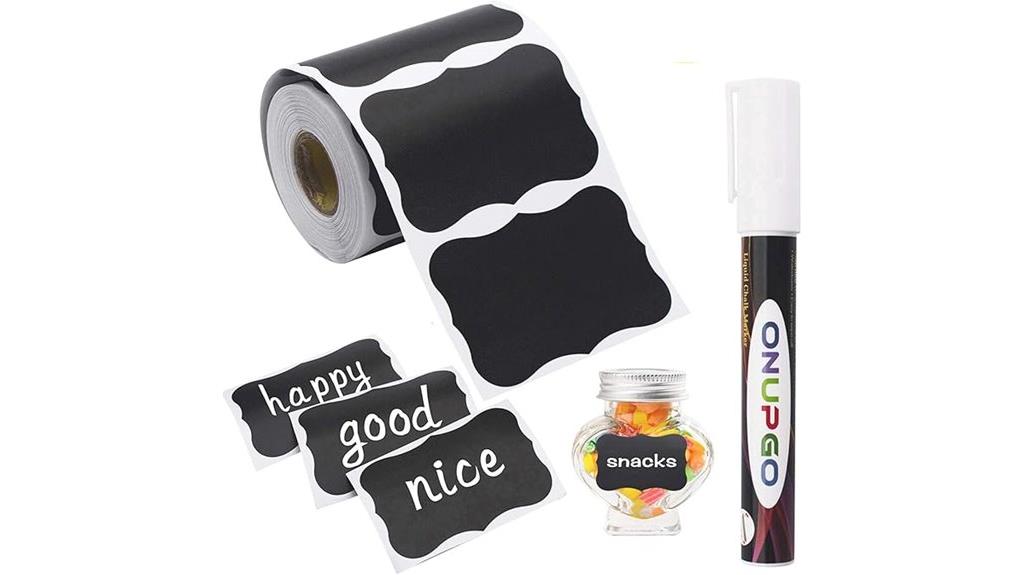 waterproof chalkboard labels pack