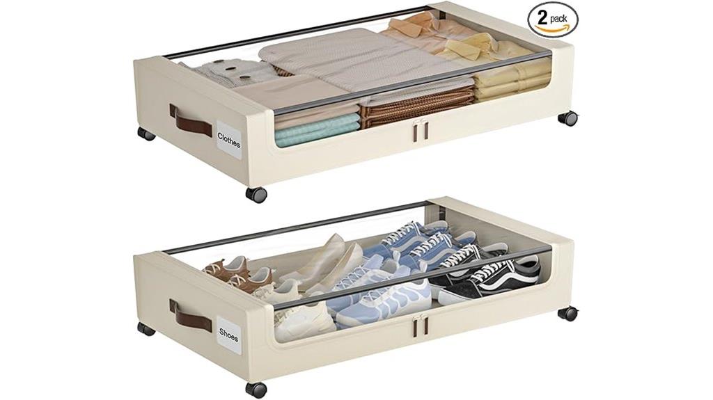 wheeled bed storage pack