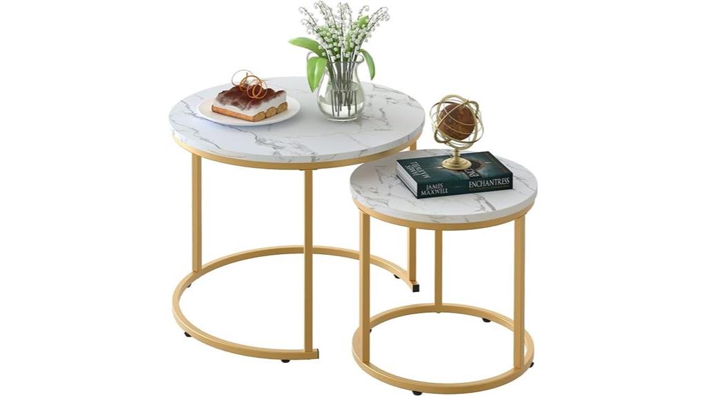 white marble coffee tables