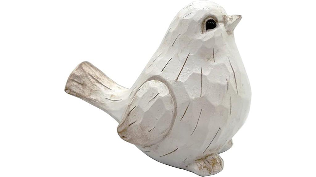 white modern farmhouse bird