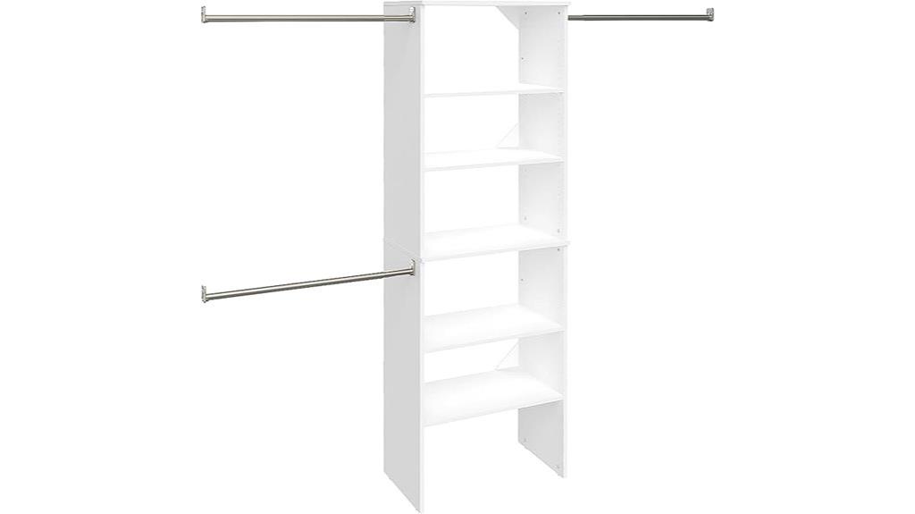 wood closet organizer kit