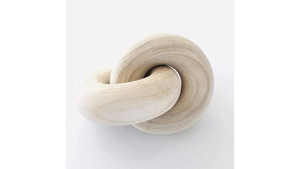 wood knot chain decor