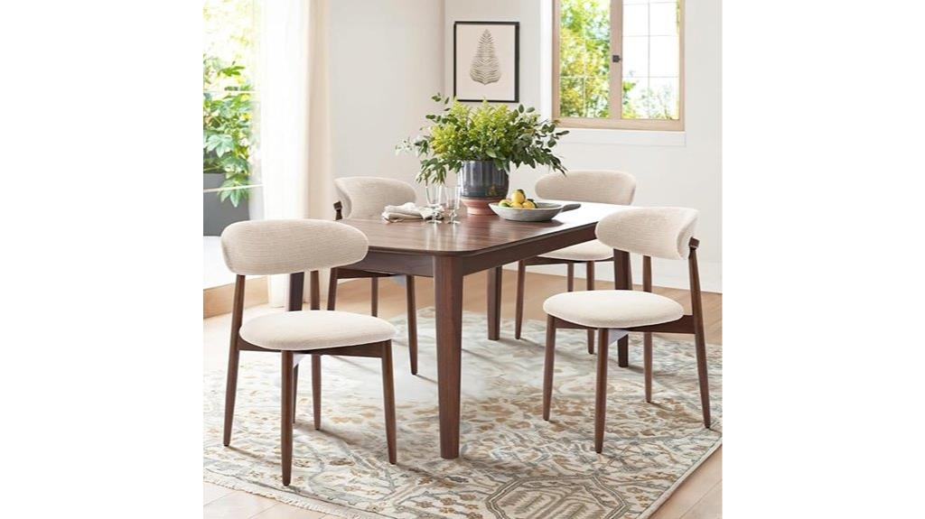 wooden dining chairs set