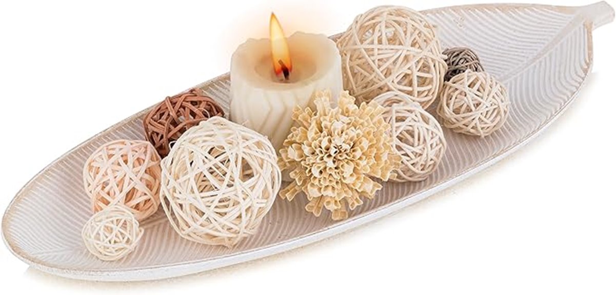 wooden hanobe leaf tray