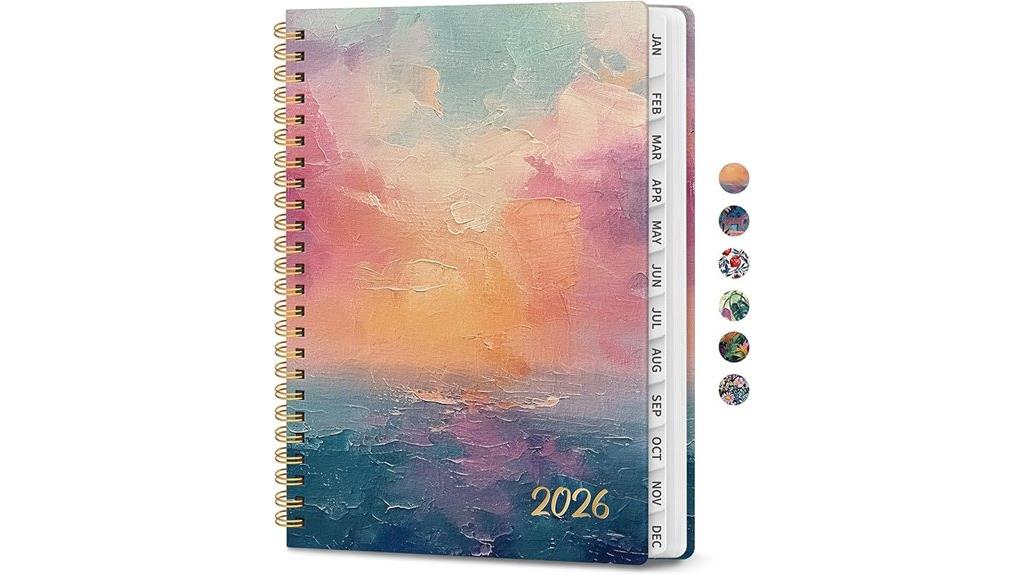 2026 aesthetic planner hardcover