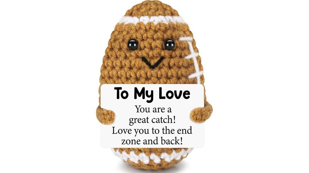 crochet football birthday gifts