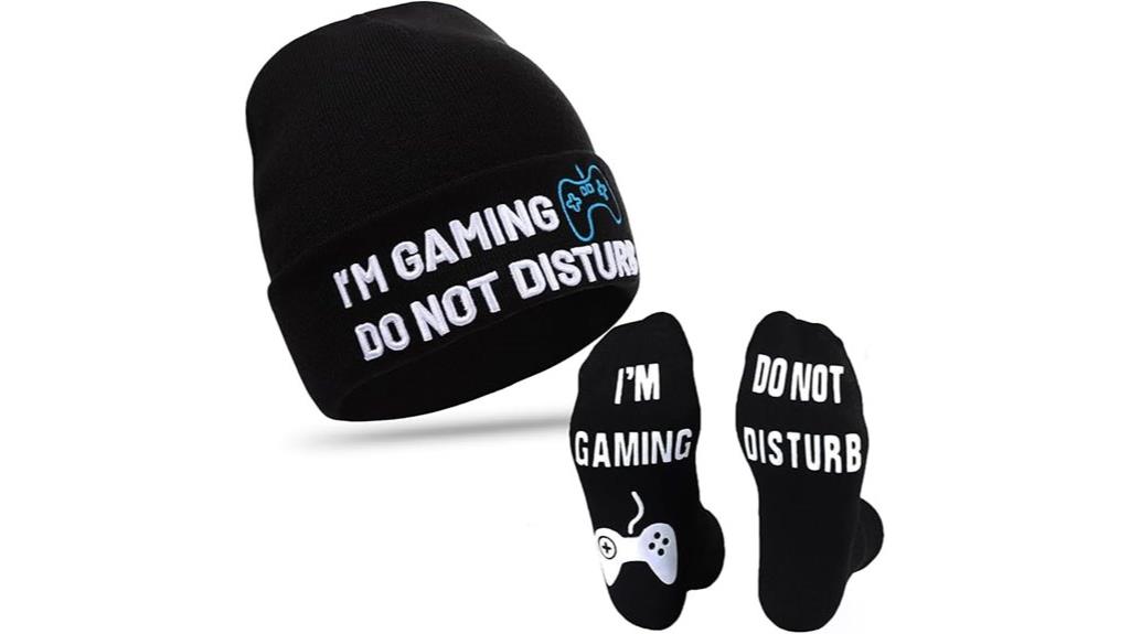 funny gaming sock beanie