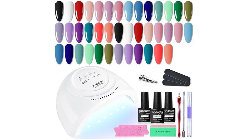 gel nail kit with uv lamp