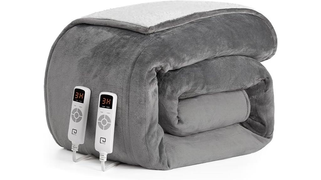 king size dual control heated blanket