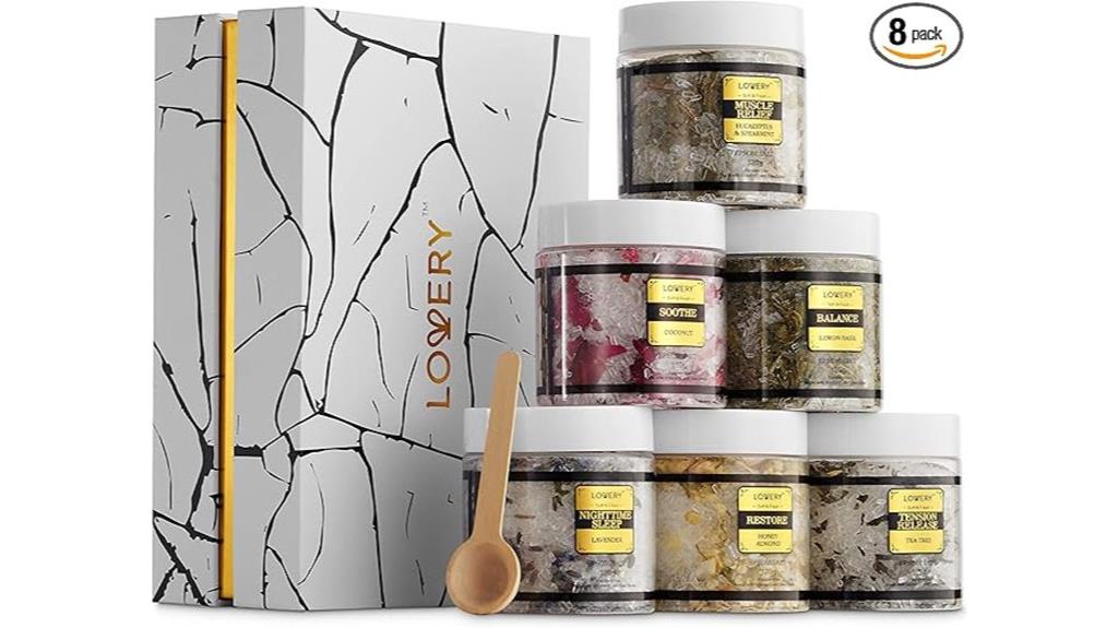 luxury bath salts basket