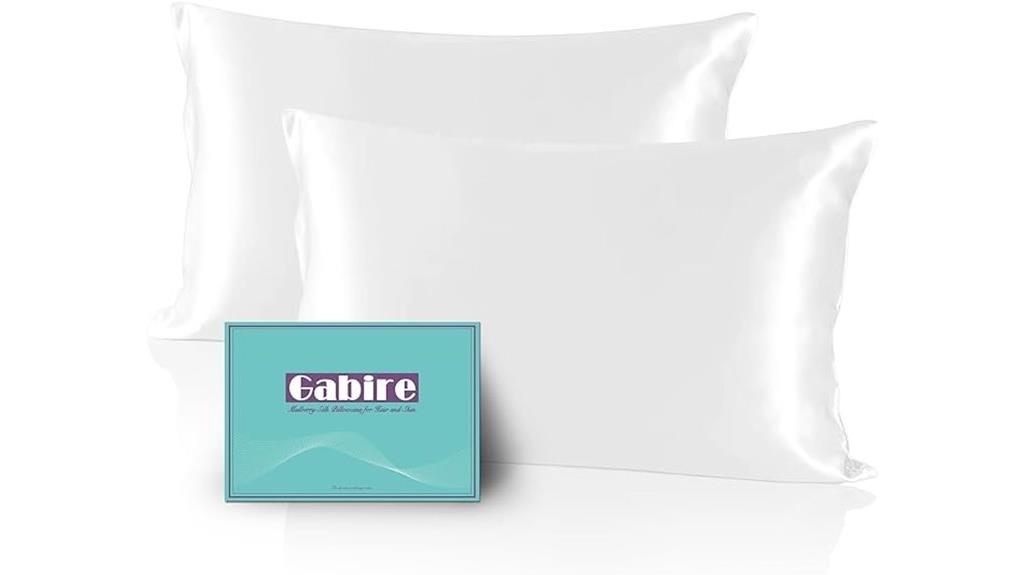 luxury silk pillowcases pair