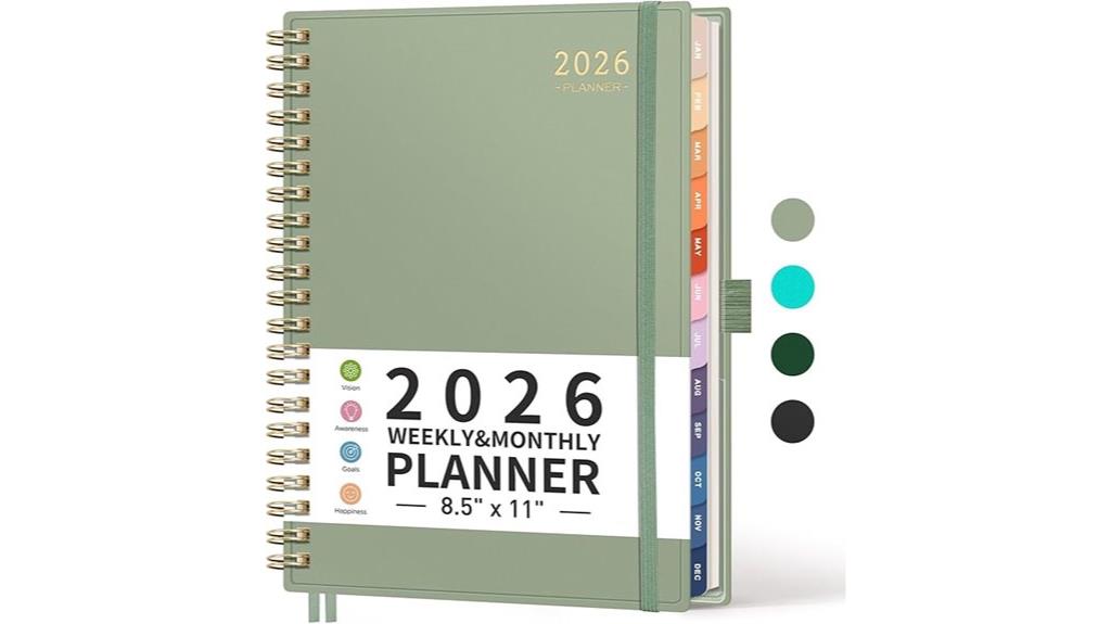 rettacy 2026 weekly planner