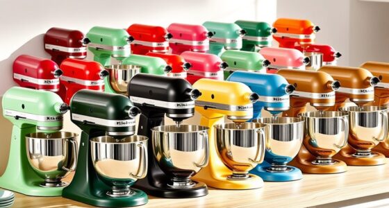 top kitchenaid mixer colors