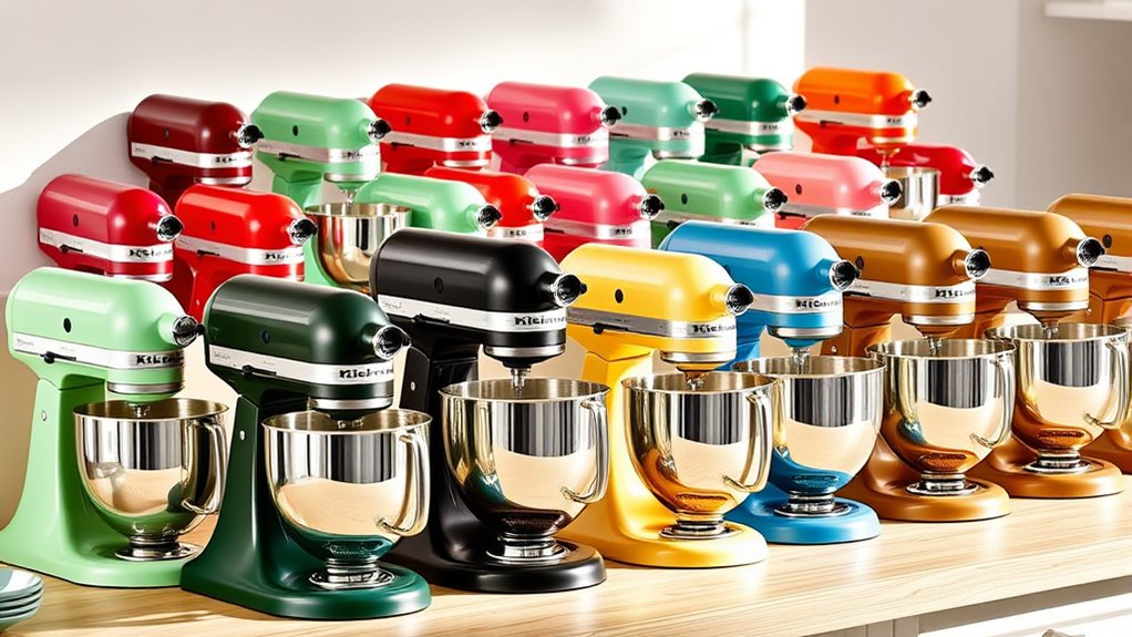 top kitchenaid mixer colors