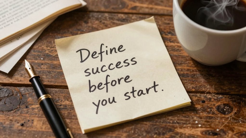 define success before starting