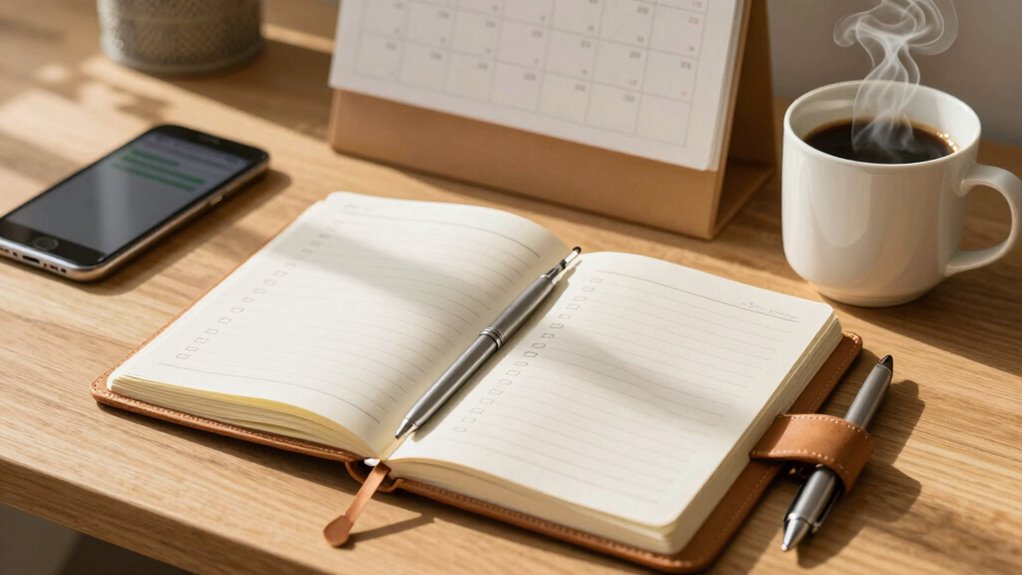 establish consistent writing routines