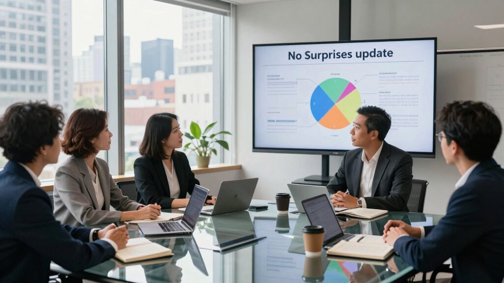 regular transparent stakeholder updates