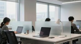 desk privacy enhances focus