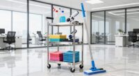 efficient large office cleaning