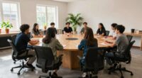 engaging workshop seating arrangement