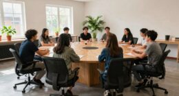 engaging workshop seating arrangement