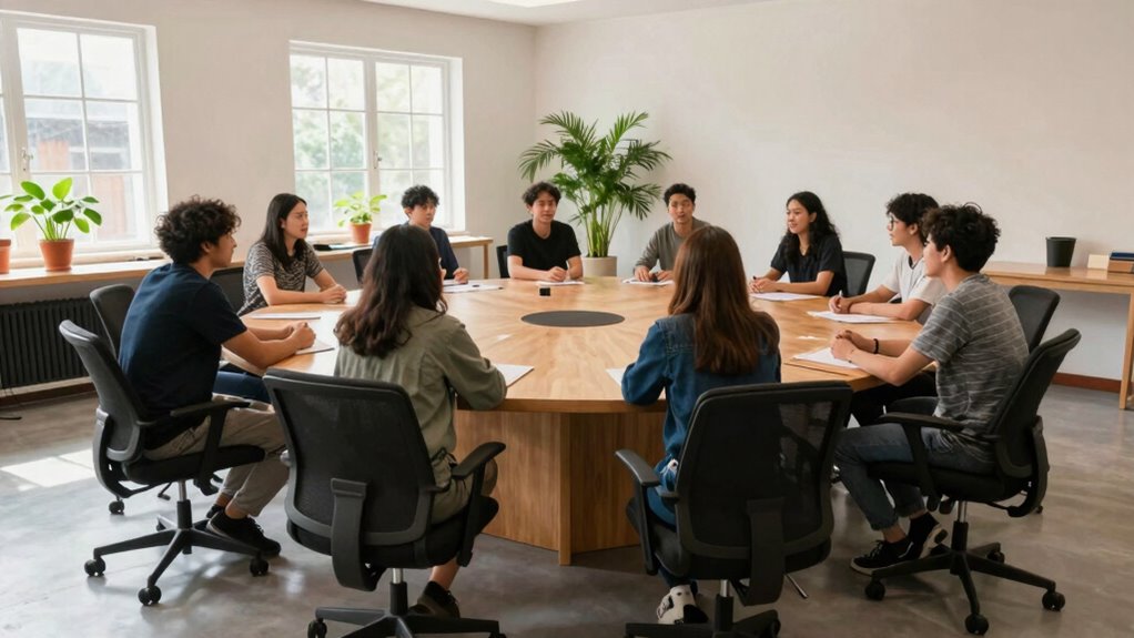 engaging workshop seating arrangement