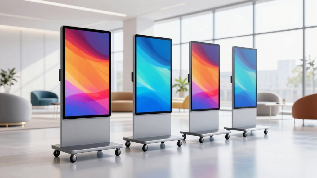 flexible rolling display arrangement