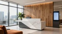 modern office reception design
