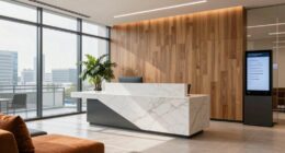modern office reception design