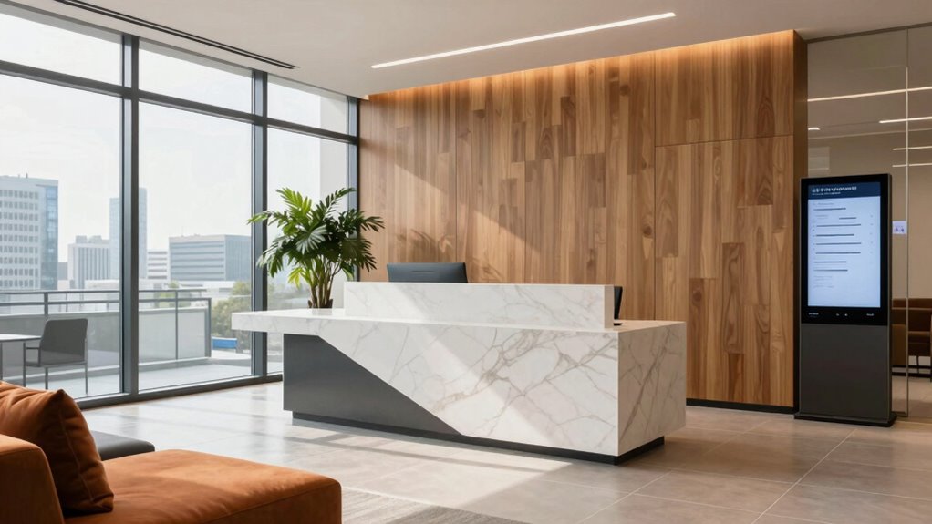 modern office reception design