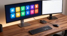 optimized desk docking setup