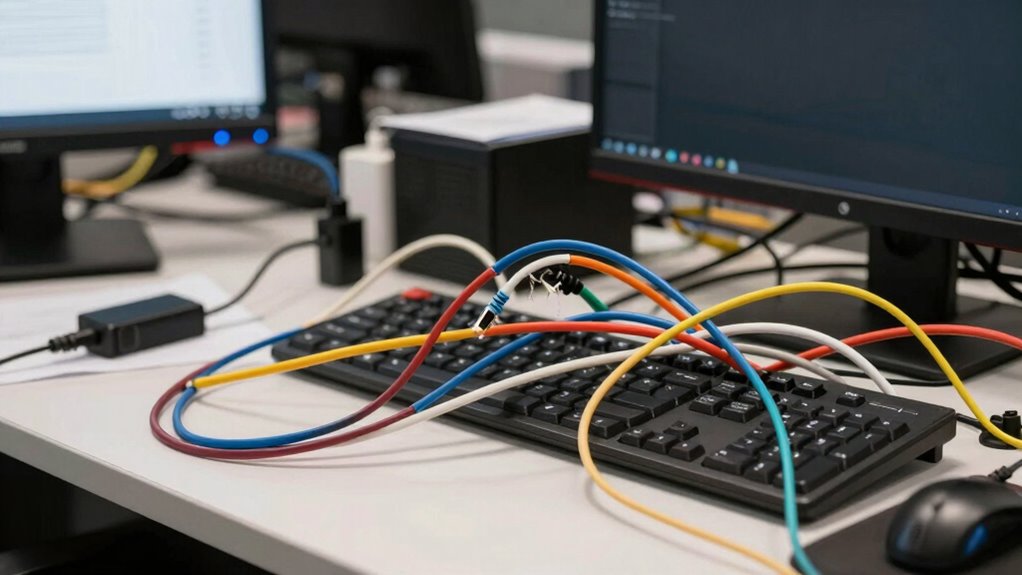 organized cables boost productivity