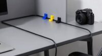 organized shared workspace cables