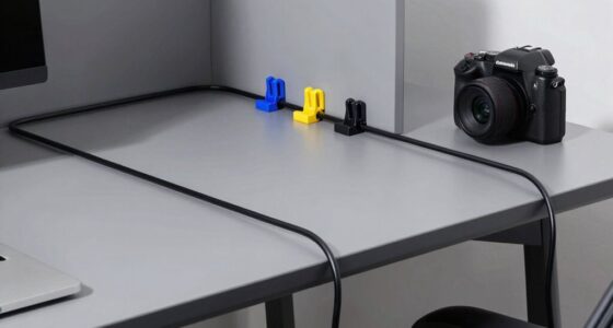 organized shared workspace cables