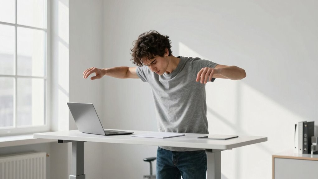 proper ergonomic standing setup