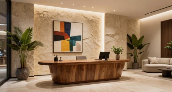reception layout influences perceptions