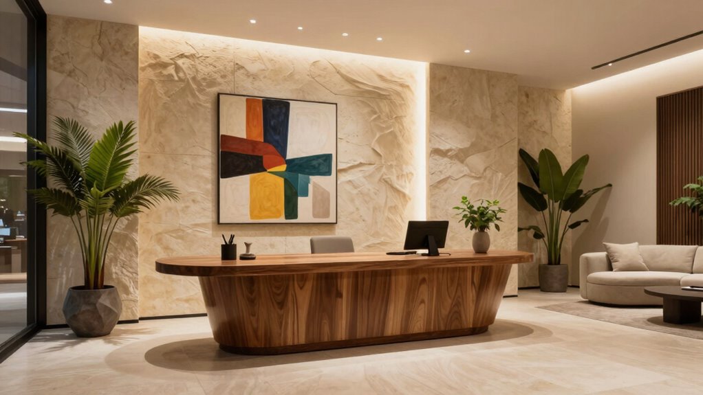 reception layout influences perceptions