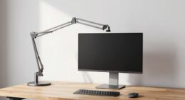 space saving monitor arm