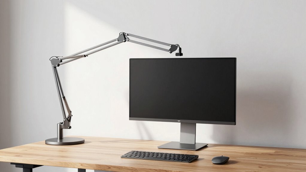 space saving monitor arm