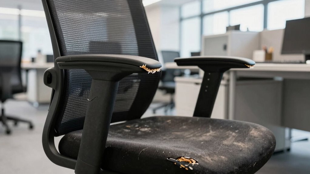 uncomfortable low quality office chairs