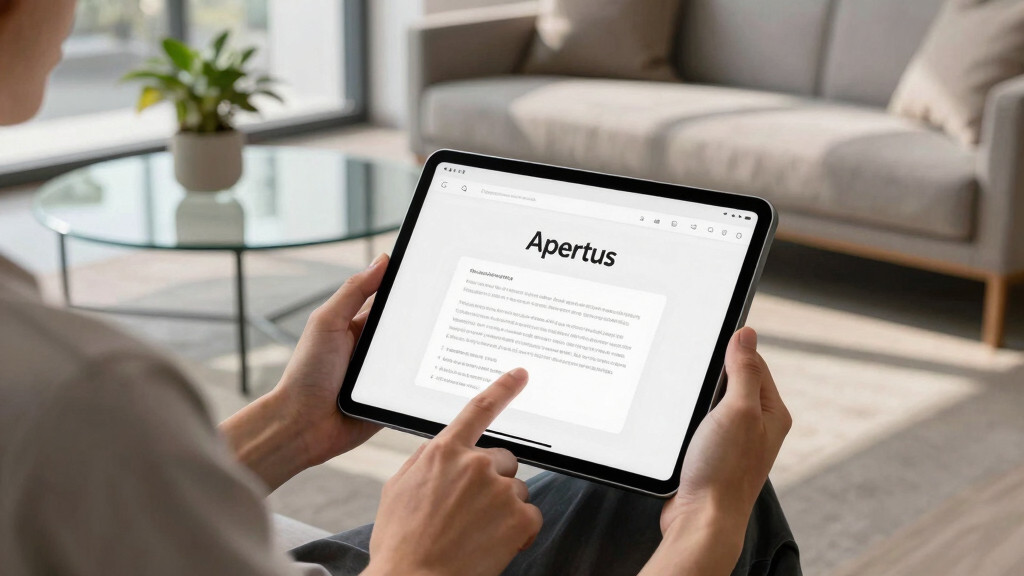 Apertus. The architectural template.