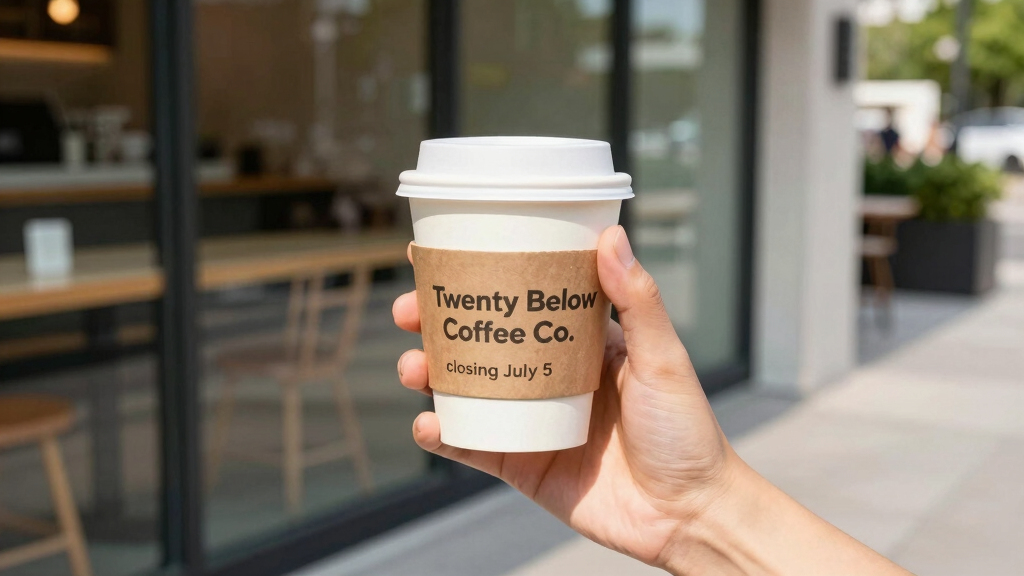 Twenty Below Coffee Co. closing July 5