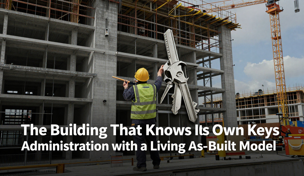 The Building That Knows Its Own Keys: Administration with a Living As-Built Model
