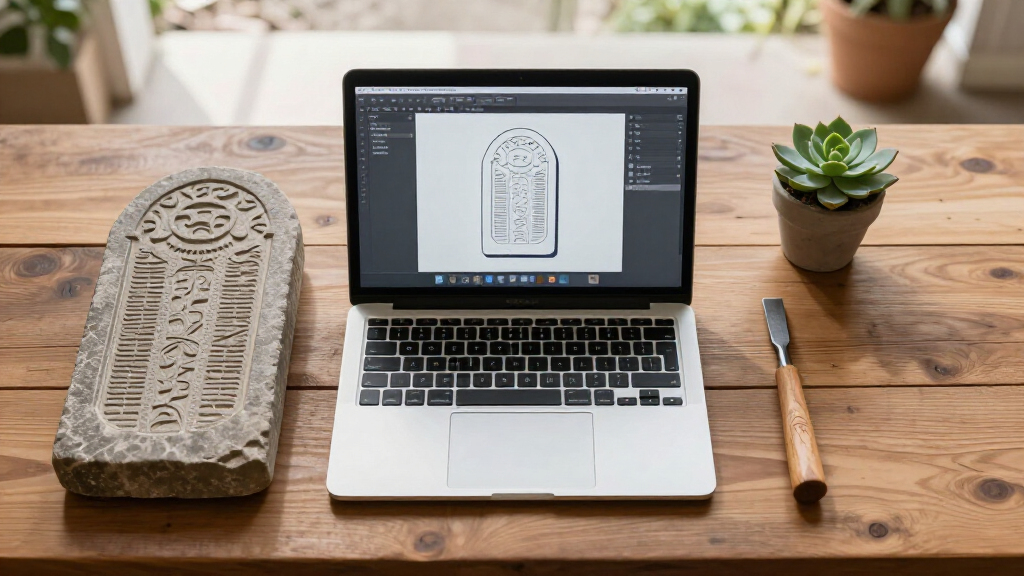 Revolutionizing SVG Carving With AI: The Story Of 'The Runestone Field'