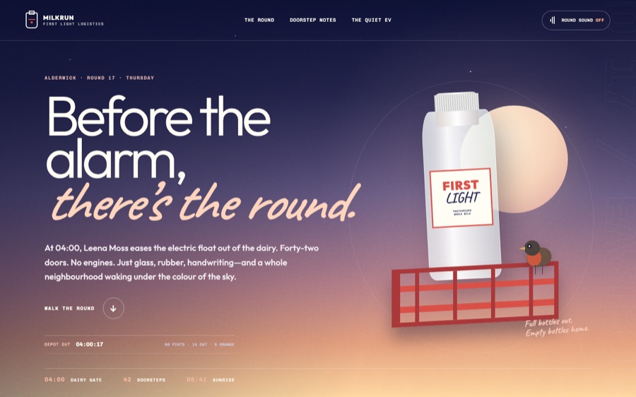 Milkrun — First Light Logistics (FABLE/175)